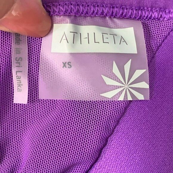 Athleta Racerback Horizon Tank Top XS Purple Bra - Picture 5 of 5